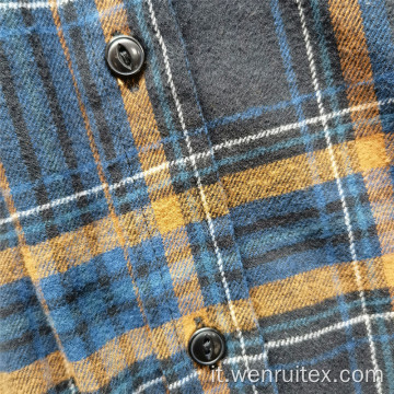 Camicia invernale a maniche lunghe spazzolata in twill di cotone personalizzato 100%